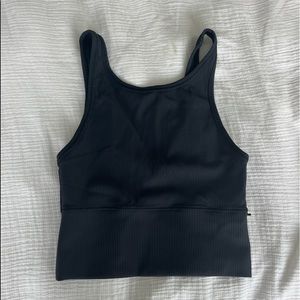 Power Pivot Ribbed Tank Top from Lululemon in black (reversible)